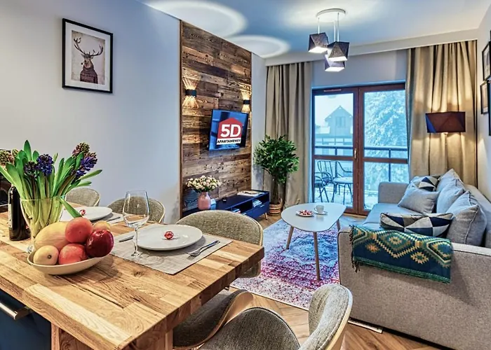 A2 Domitu Z Basenem, Sauną, Jacuzzi - 5d Apartment